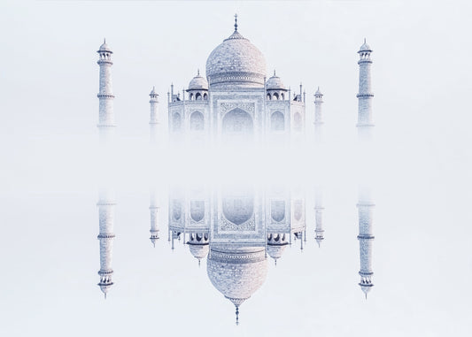 Taj Mahal Mirage Wall Mural