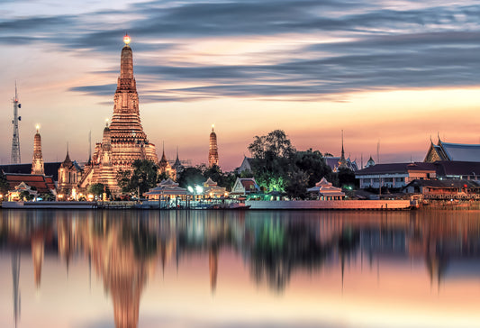 Bangkok Dawn Reflection Wall Mural