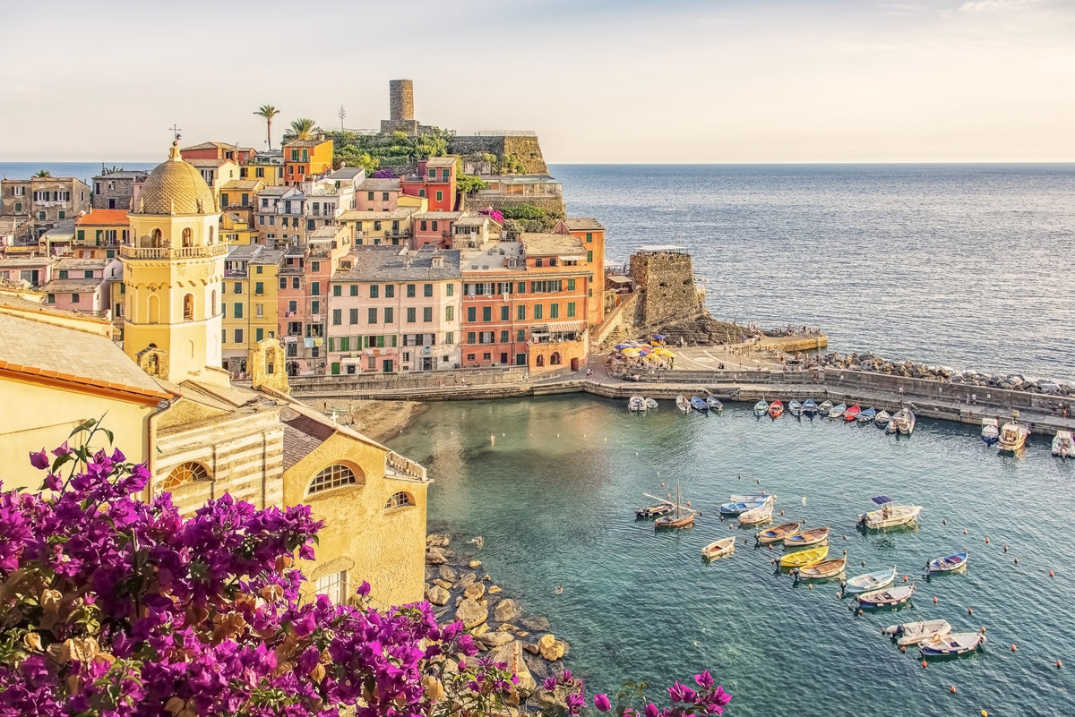 Italian Riviera View Wall Mural in your room — zoomed