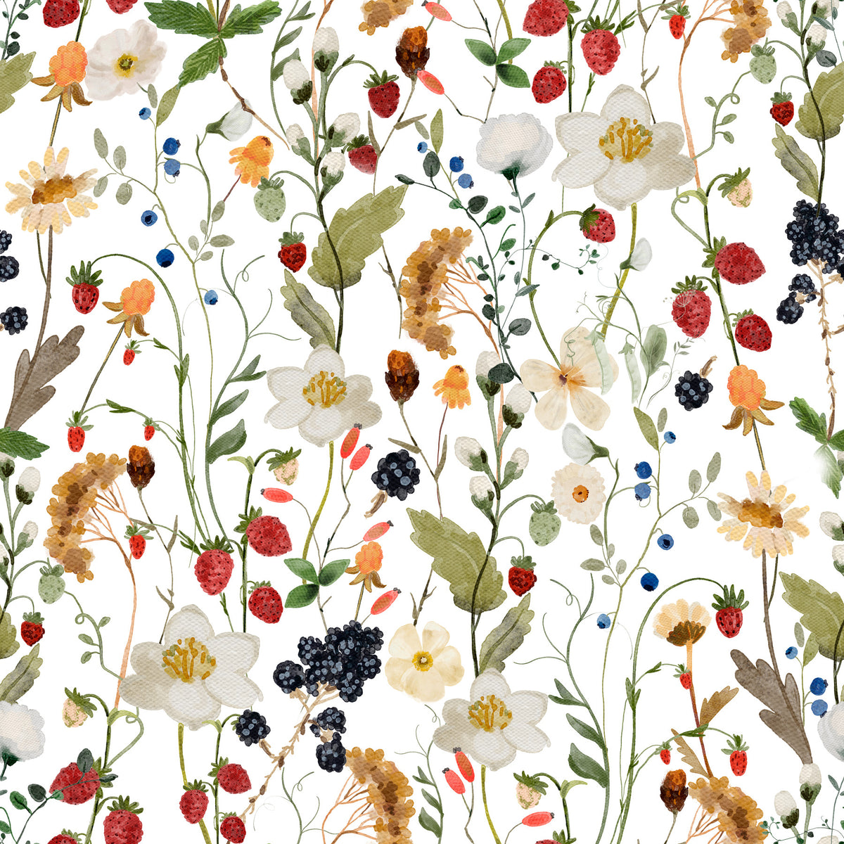 Wild Berry Bliss Wallpaper⁠