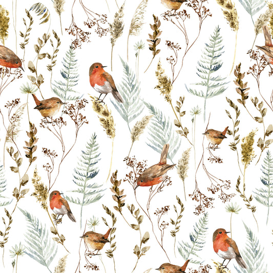 Winter Robins' Song Wallpaper⁠
