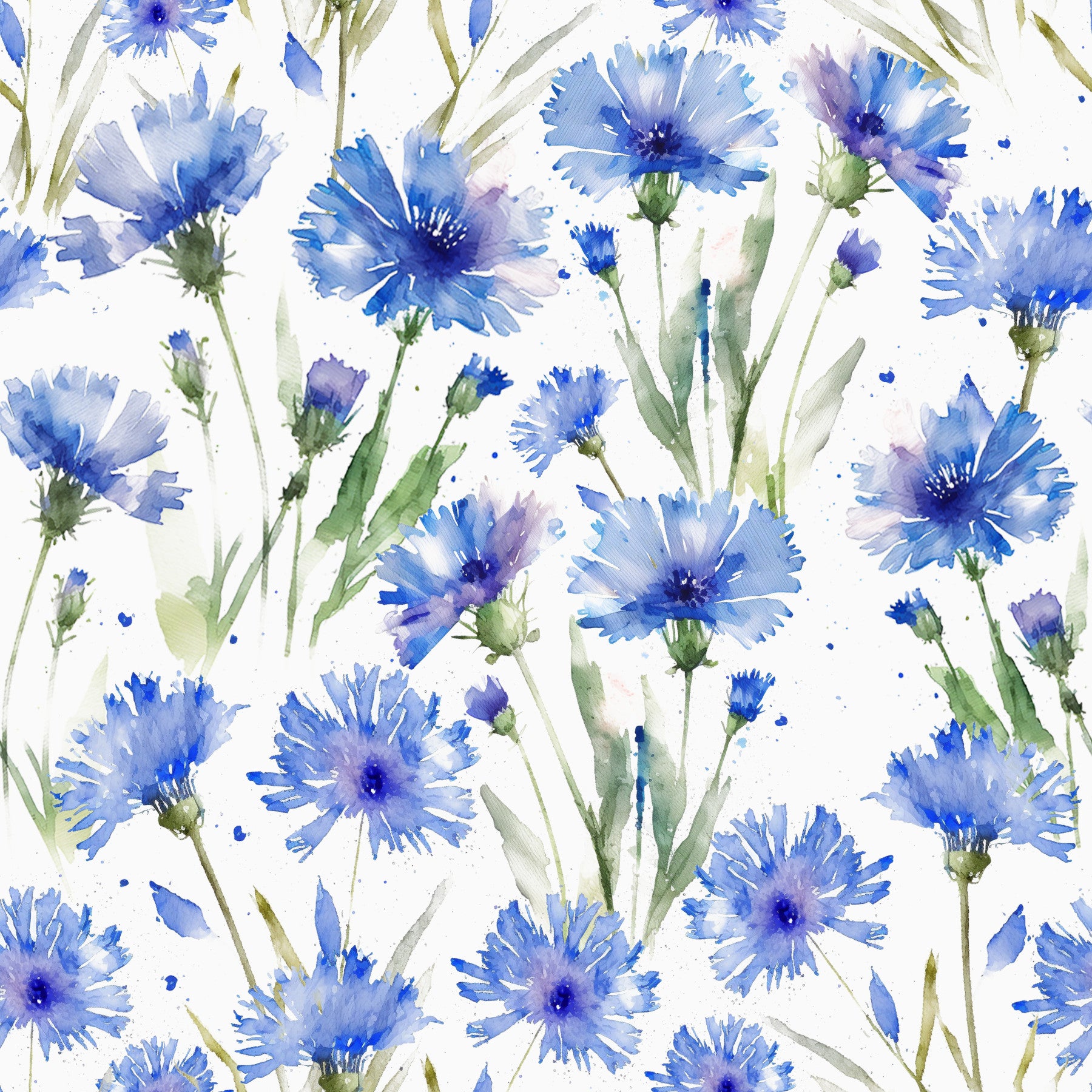 Blue Cornflower Dream Wallpaper⁠