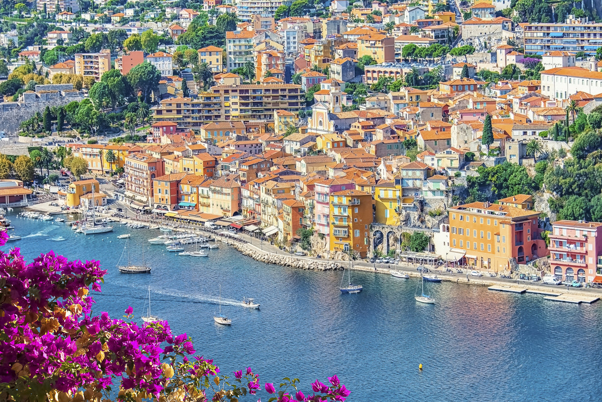Coastal Village View Wall Mural in your room