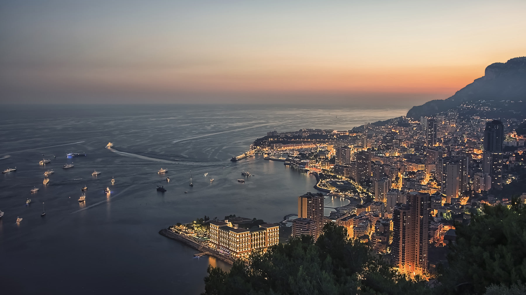 Monaco Nights Wall Mural