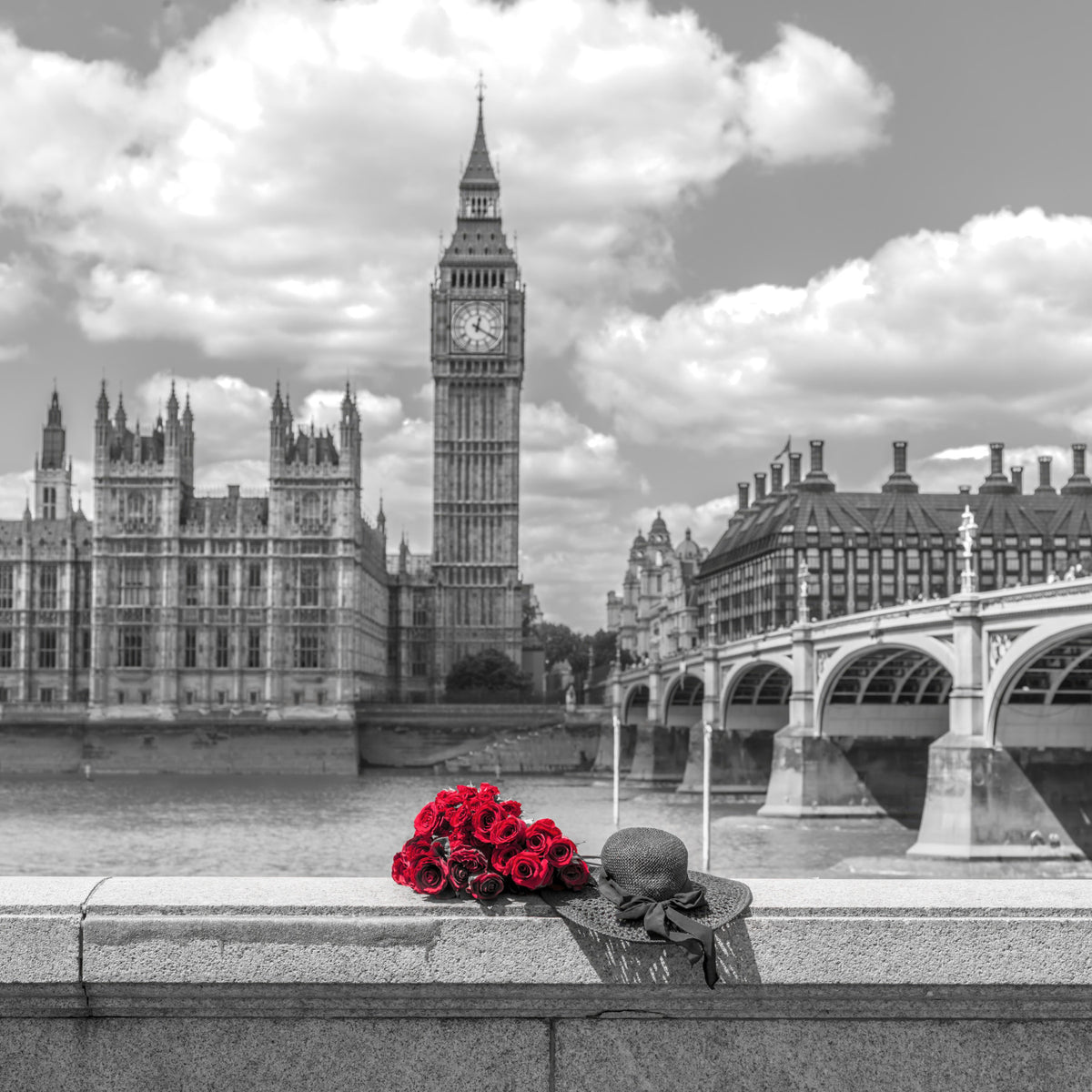 London in Bloom Wall Mural in your room — zoomed