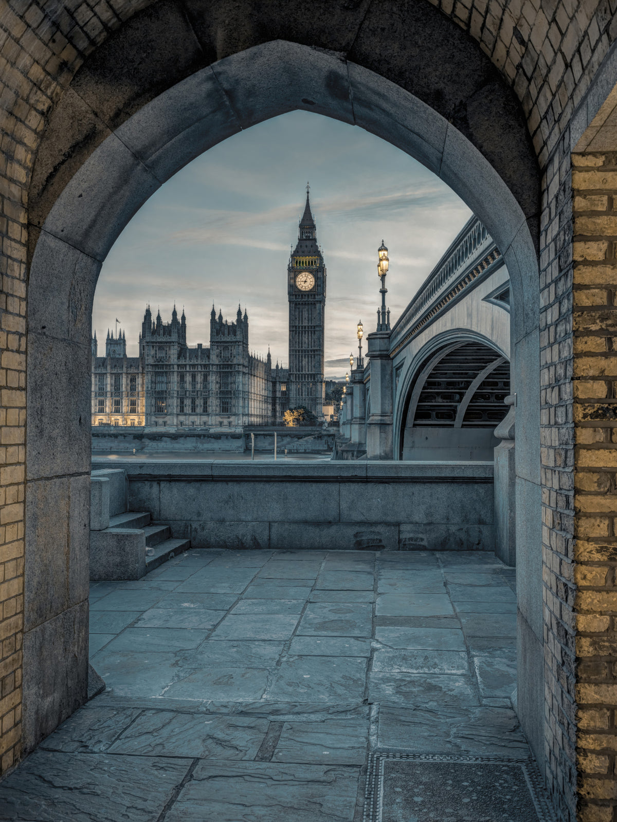 London Through Time Wall Mural in your room — zoomed