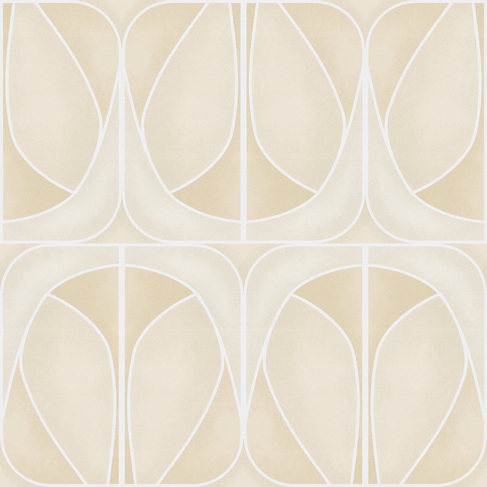 Softy Dèco Geometries -  Sand Charm Wallpaper⁠