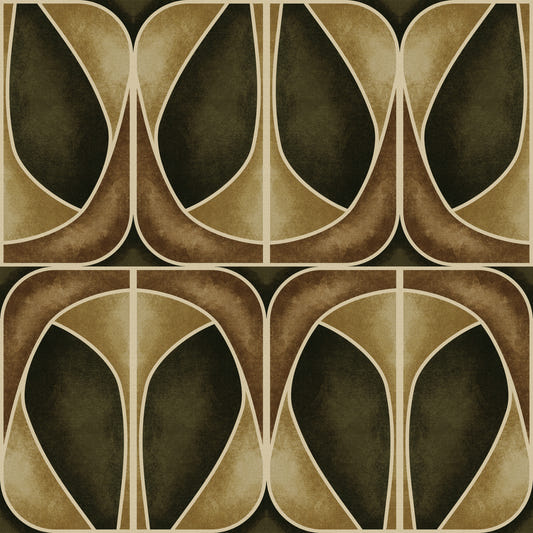 Softy Dèco Geometries -  Gold Chic Wallpaper⁠