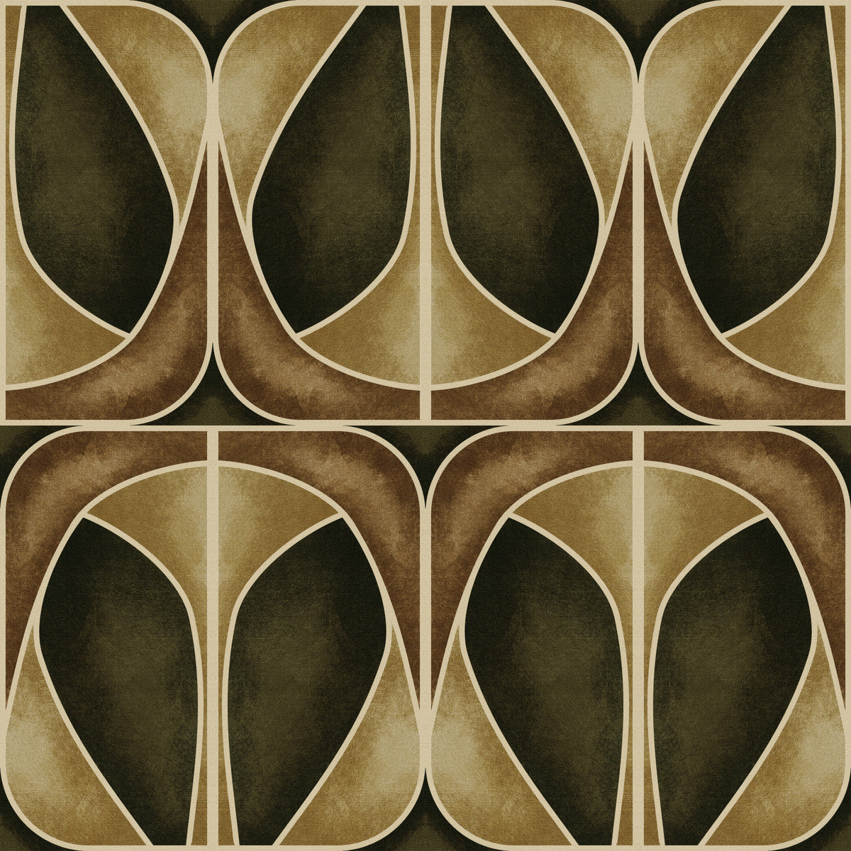 Softy Dèco Geometries -  Gold Chic Wallpaper⁠ in your room