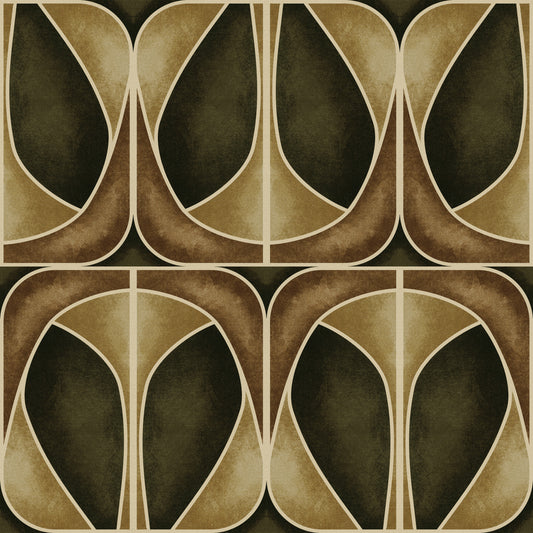 Softy DeÃÄco Geometries -  Gold Chic Wallpaper‚Å†