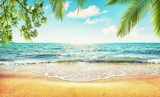 Coastal Beach Serenity Wall Mural