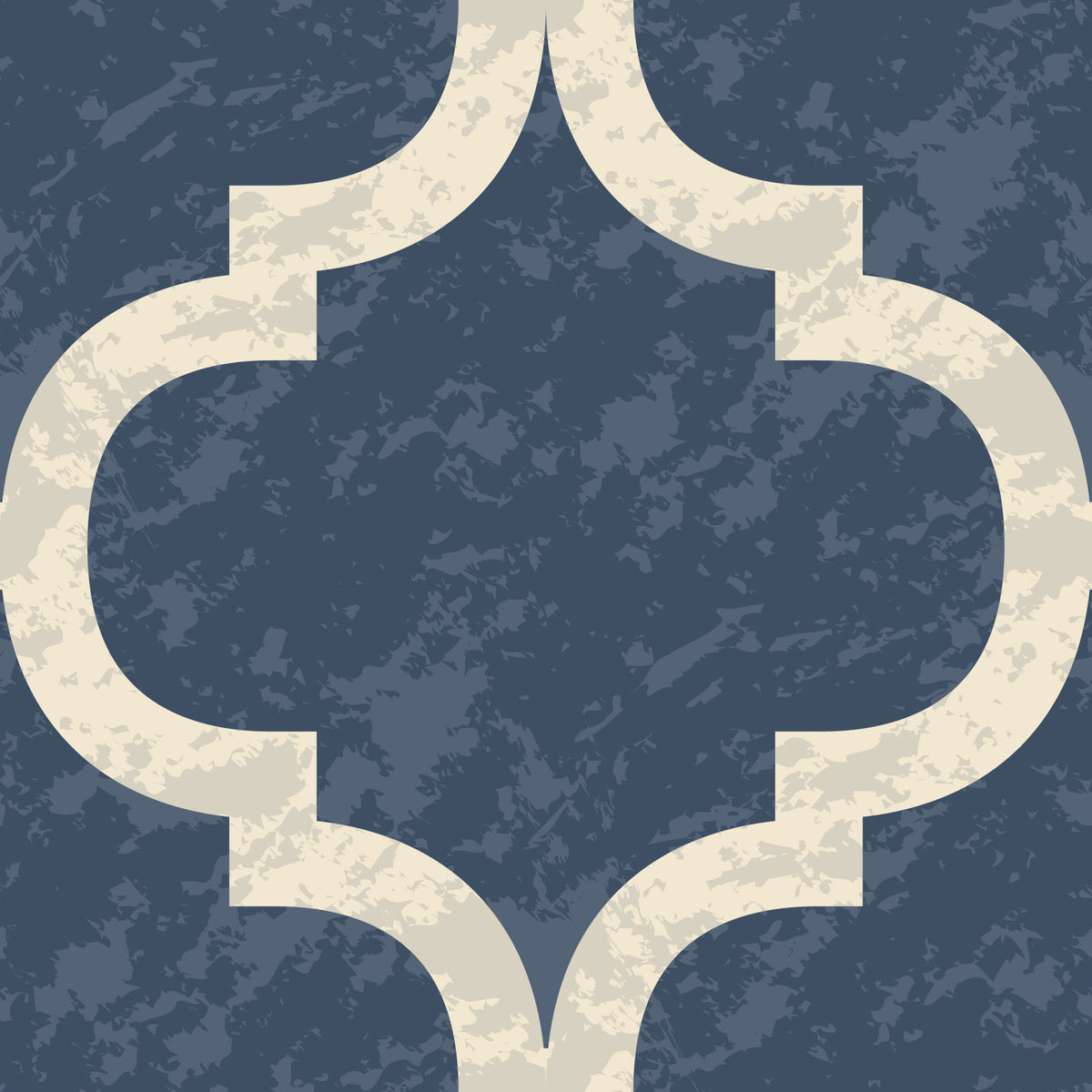 Moroccan Ogee - Twilight Blue Wallpaper⁠