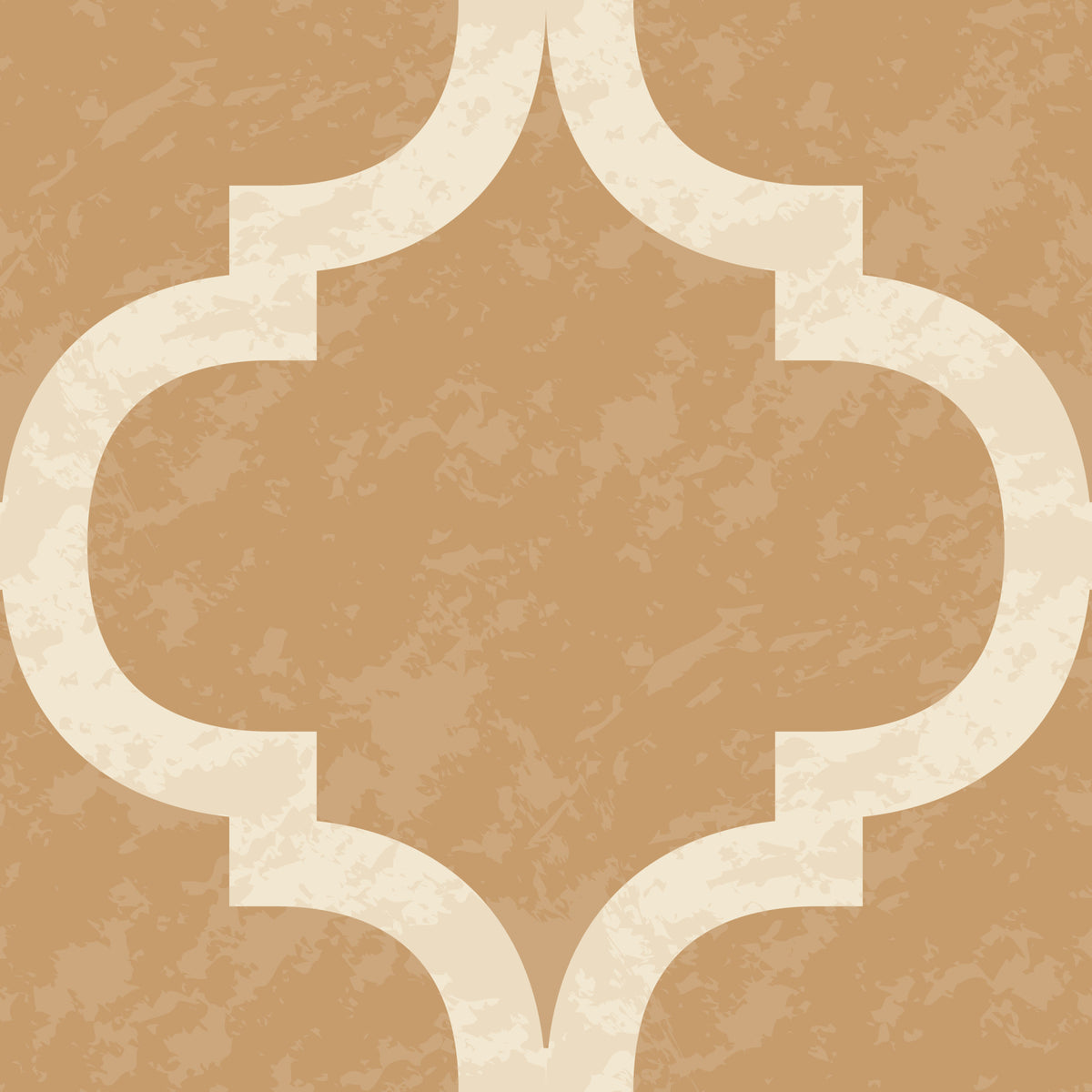 Moroccan Ogee - Golden Tan Wallpaper⁠