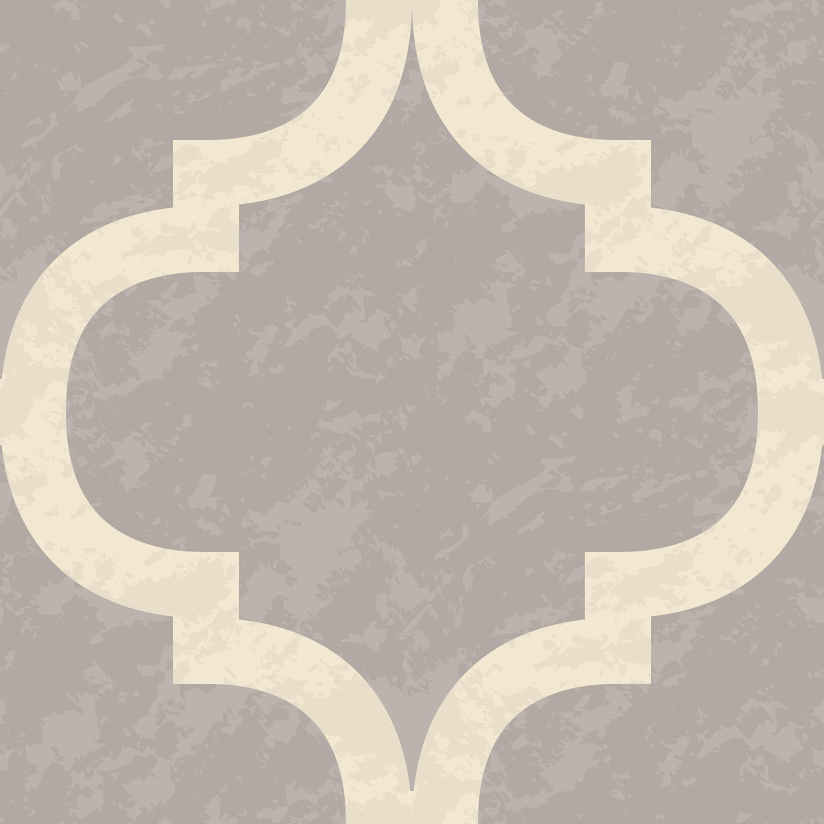 Moroccan Ogee - Stone Grey Wallpaper⁠ in your room — zoomed