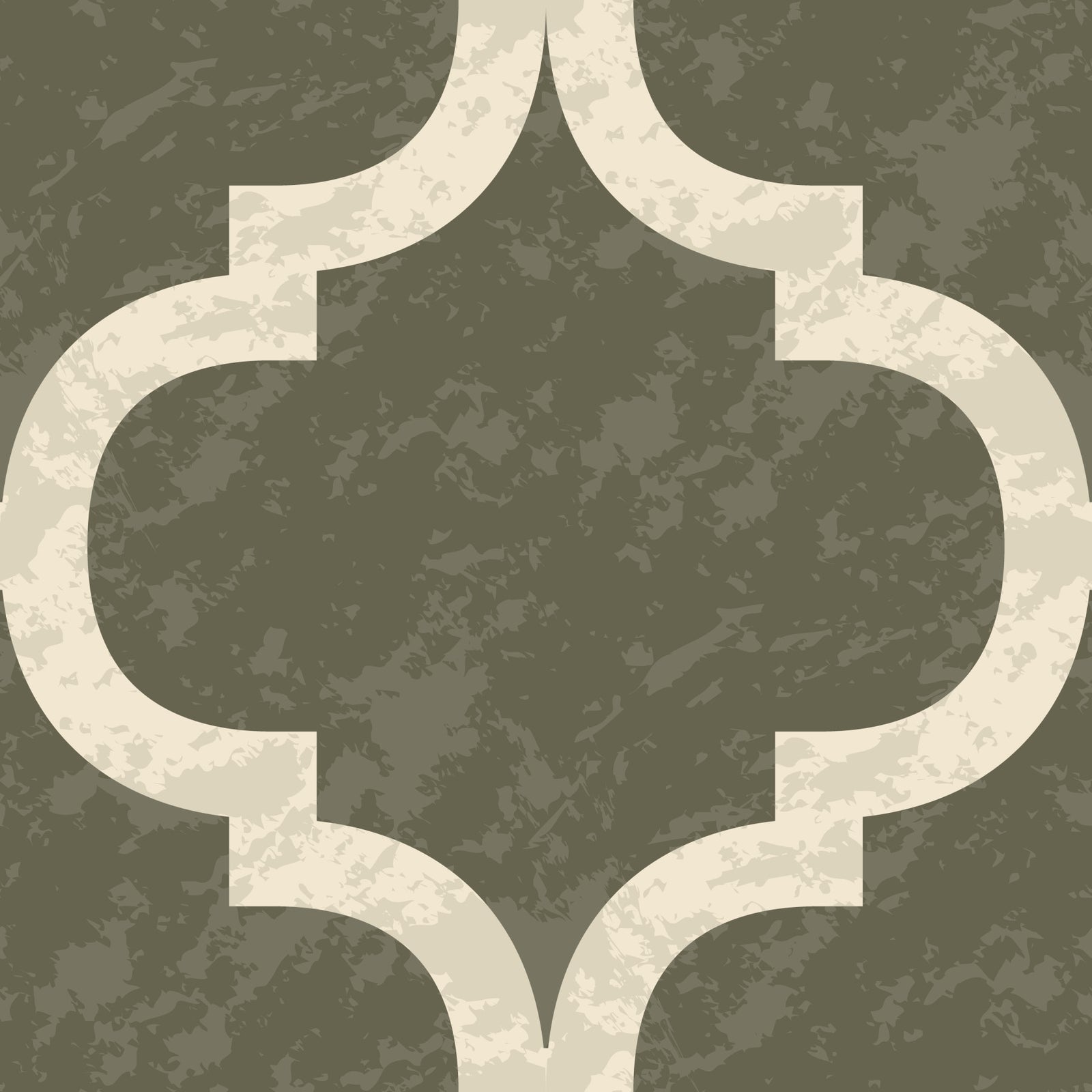 Moroccan Ogee - Dark Olive Wallpaper‚Å†