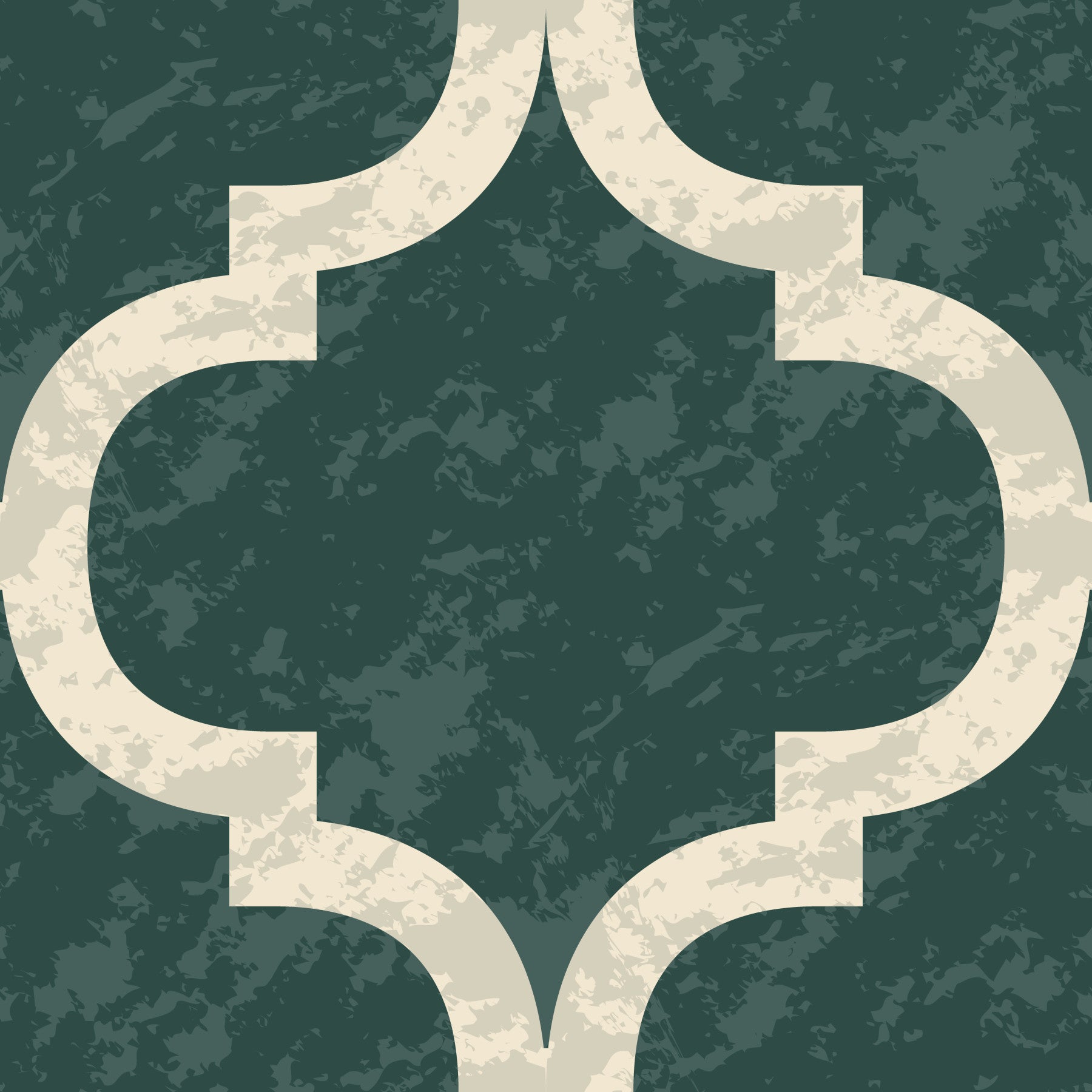 Moroccan Ogee - Ivy Green Wallpaper⁠ in your room — zoomed