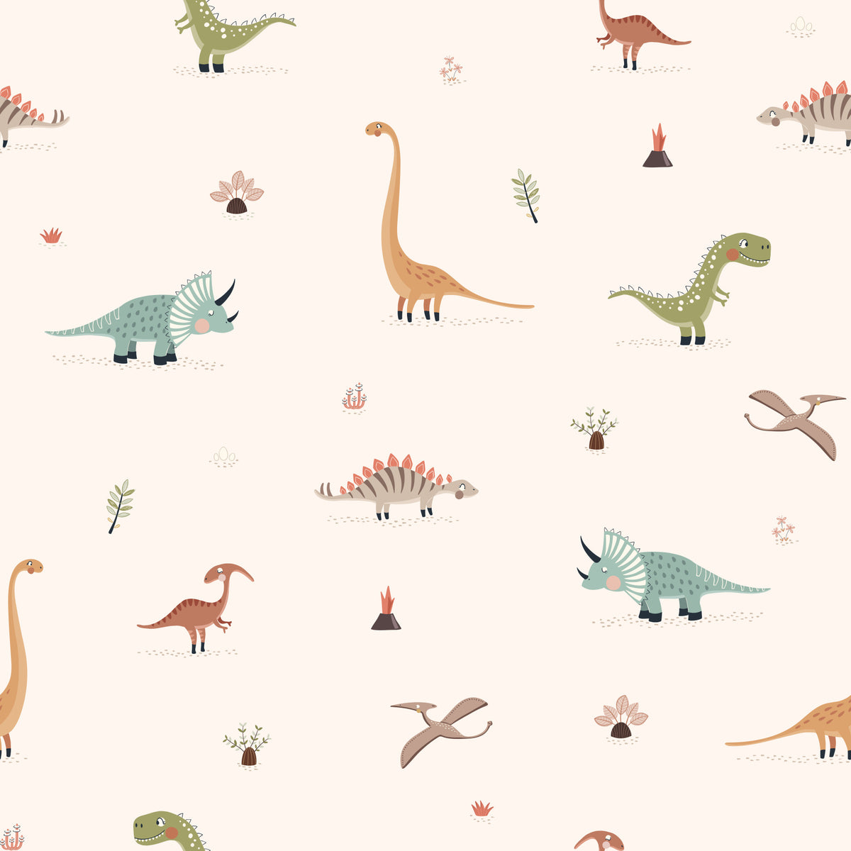 Dino Dreamland Wallpaper⁠ in your room