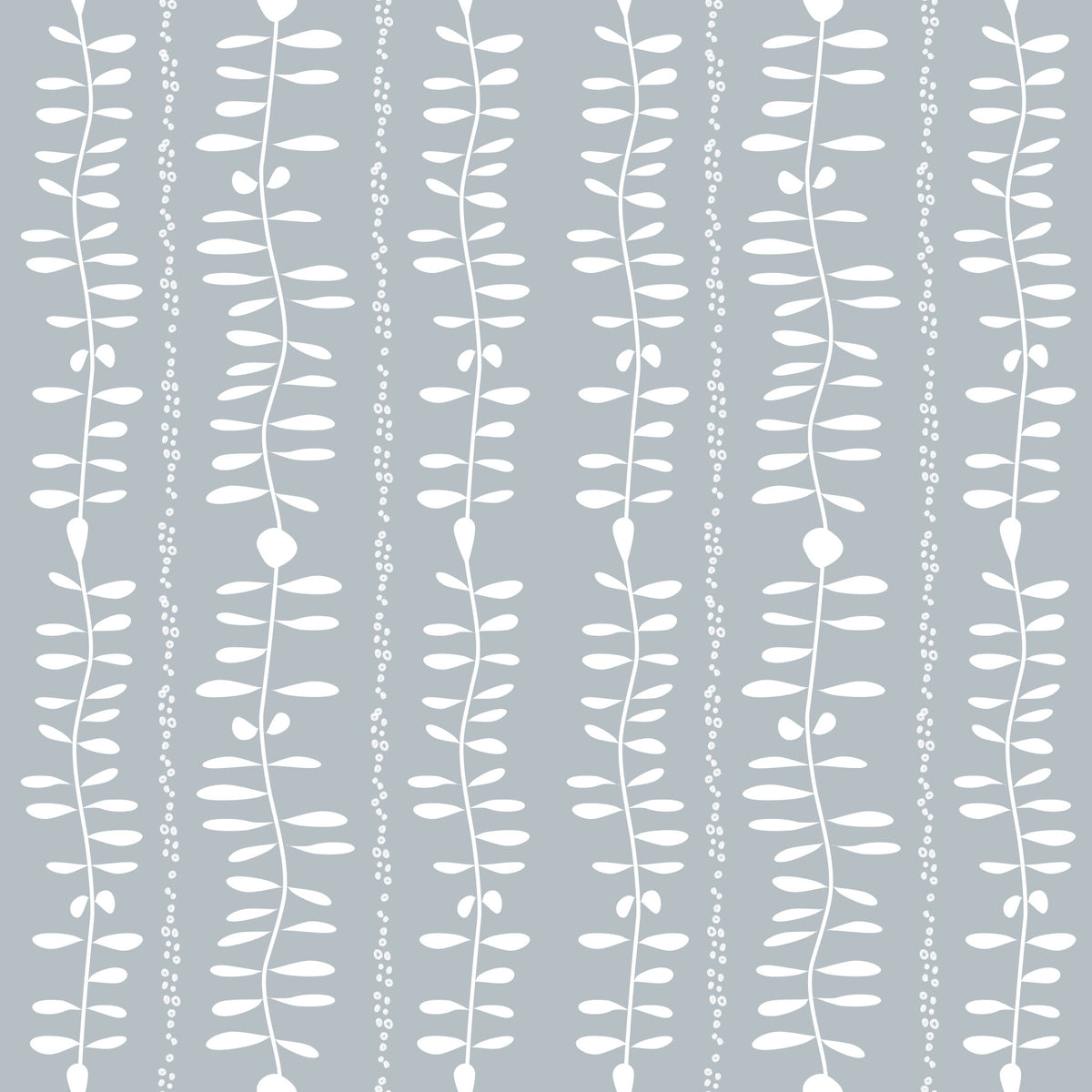 Leaves Cascade Gray Wallpaper⁠