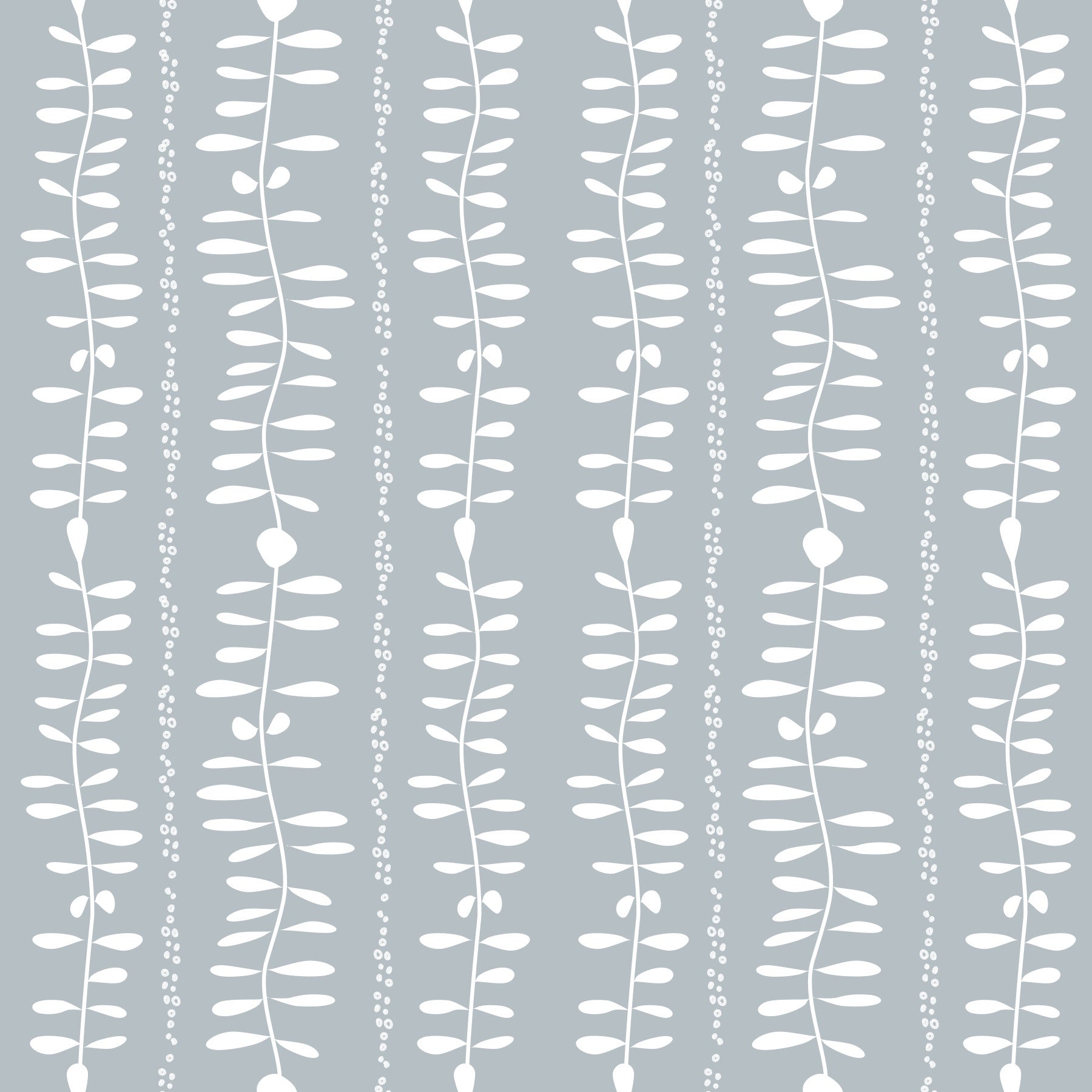 Leaves Cascade Gray Wallpaper⁠ in your room — zoomed