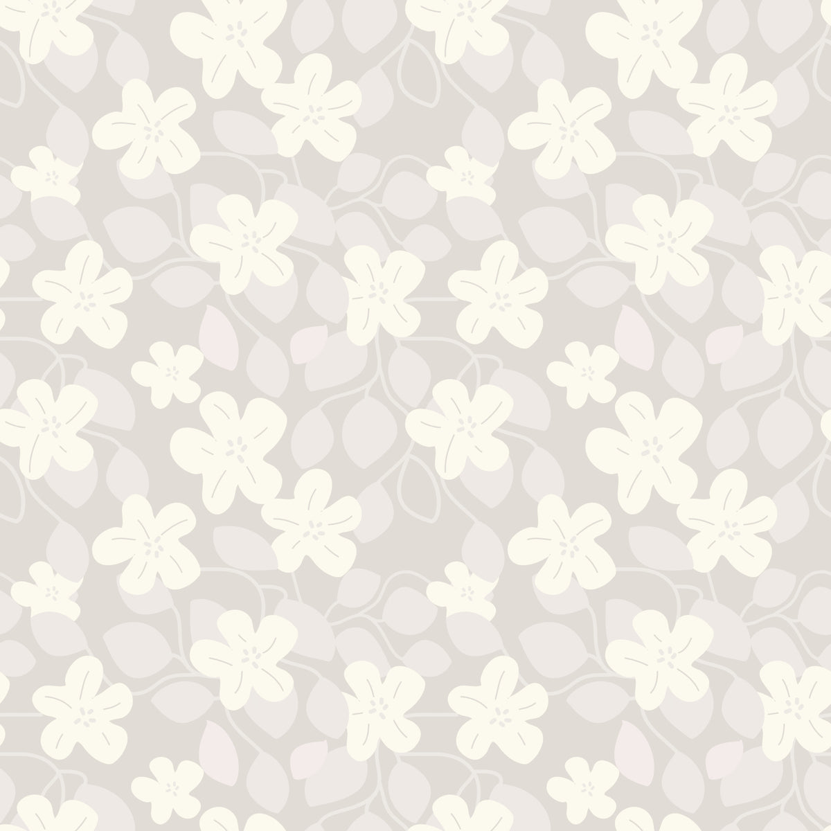 Delicate Floral Serenity Wallpaper⁠