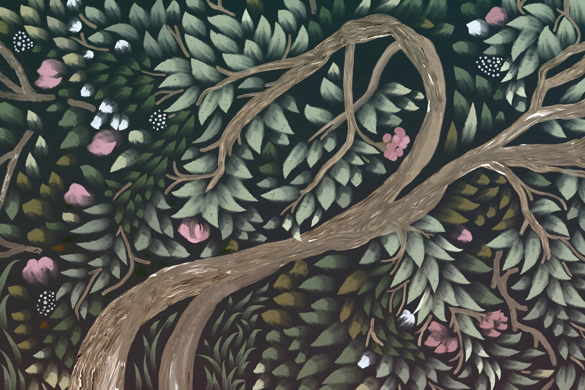 Forest's Embrace Wall Mural in your room