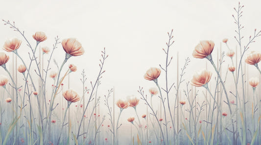 Whispering Blooms Wall Mural