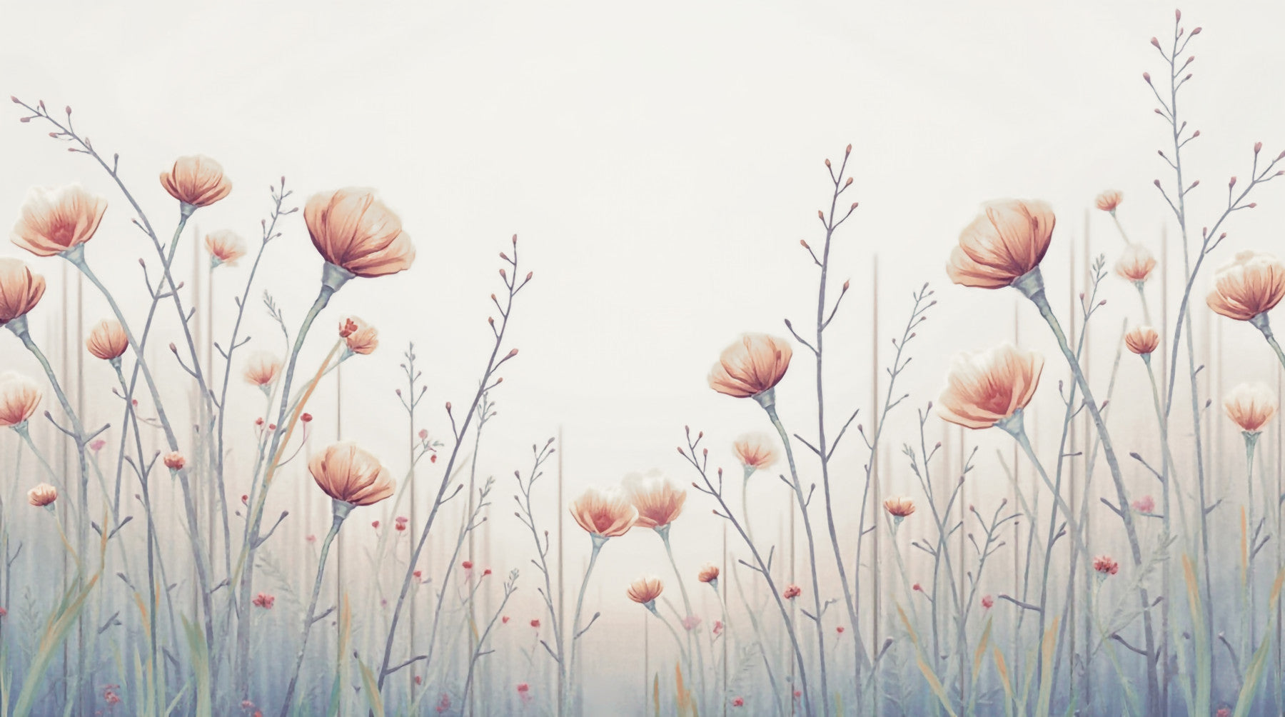 Whispering Blooms Wall Mural