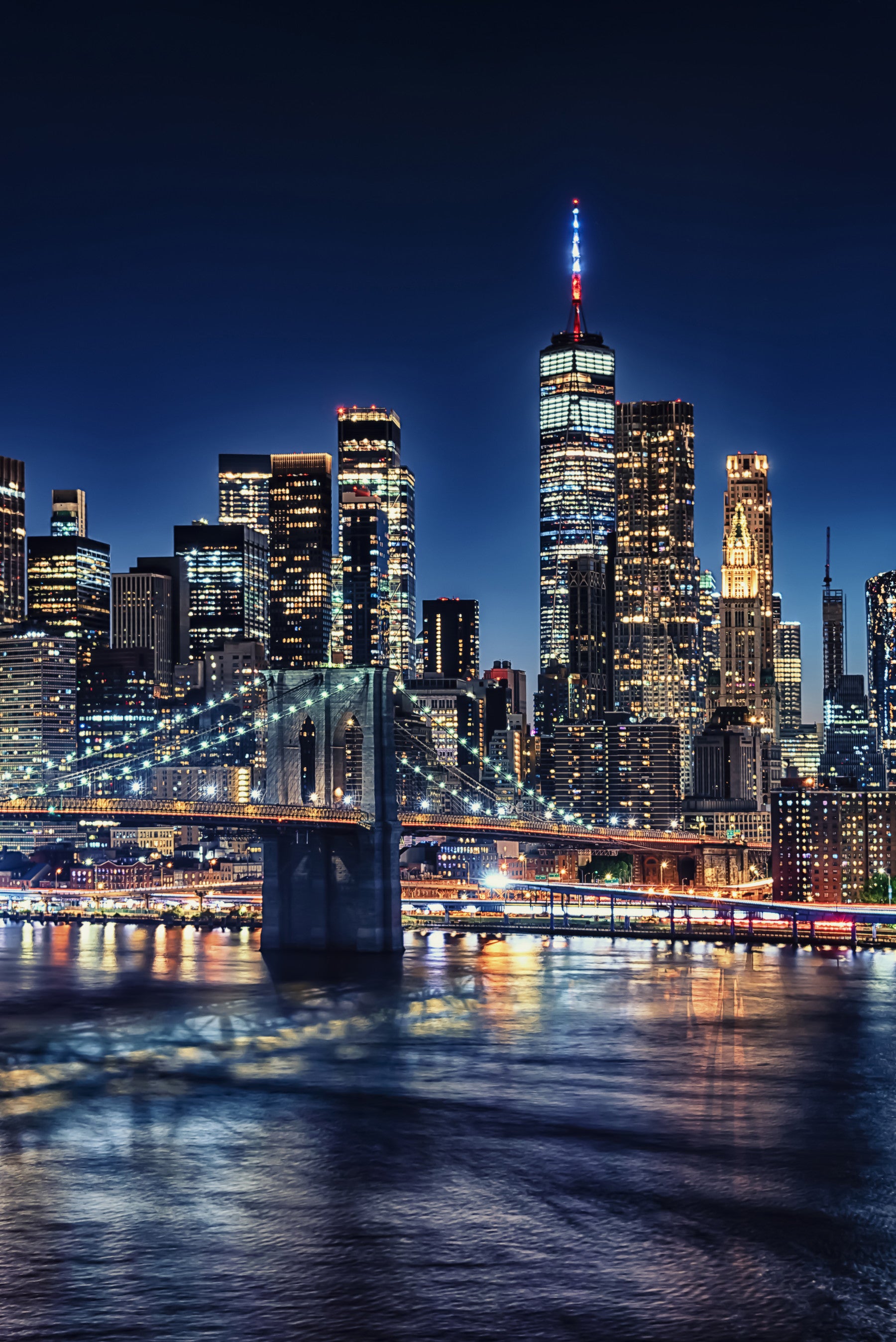 NYC Night Lights Wall Mural