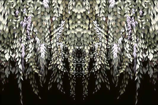 Wisteria Cascade Wall Mural