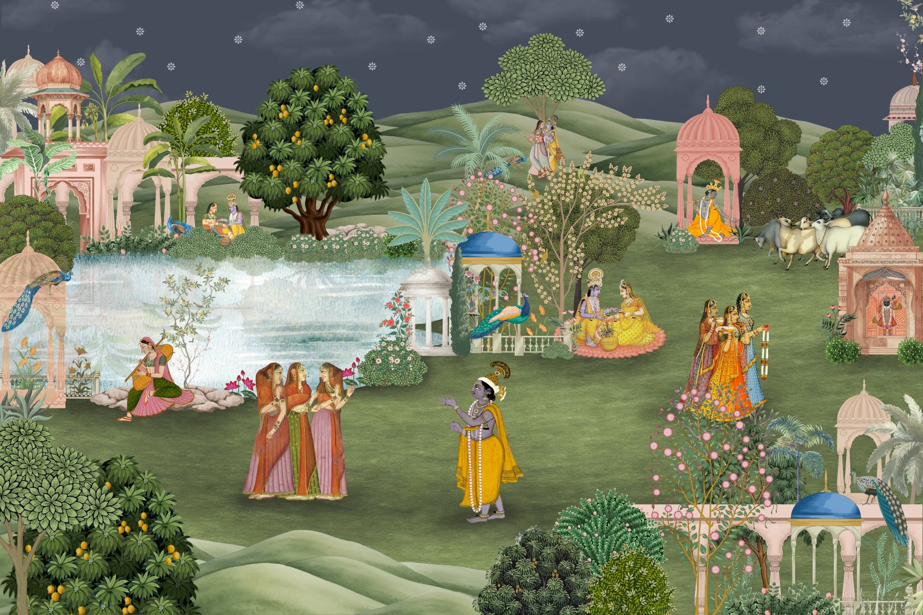 Vrindavan Vihar Wall Mural