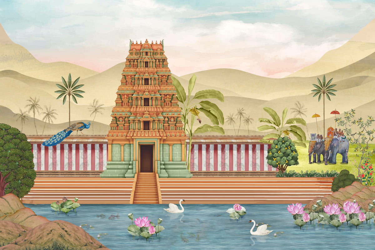 The Royal Pastoral Wall Mural in your room