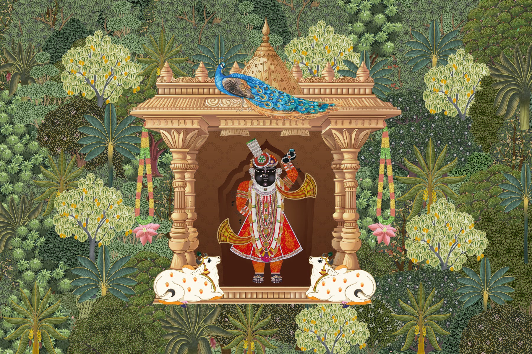 Shrinathji Sanctuary Wall Mural