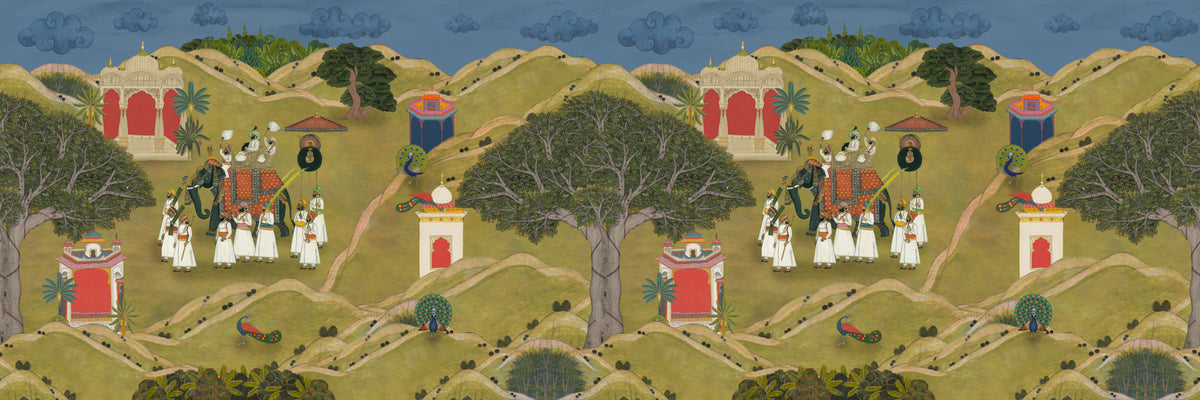 Aravali Tales Wall Mural in your room — zoomed