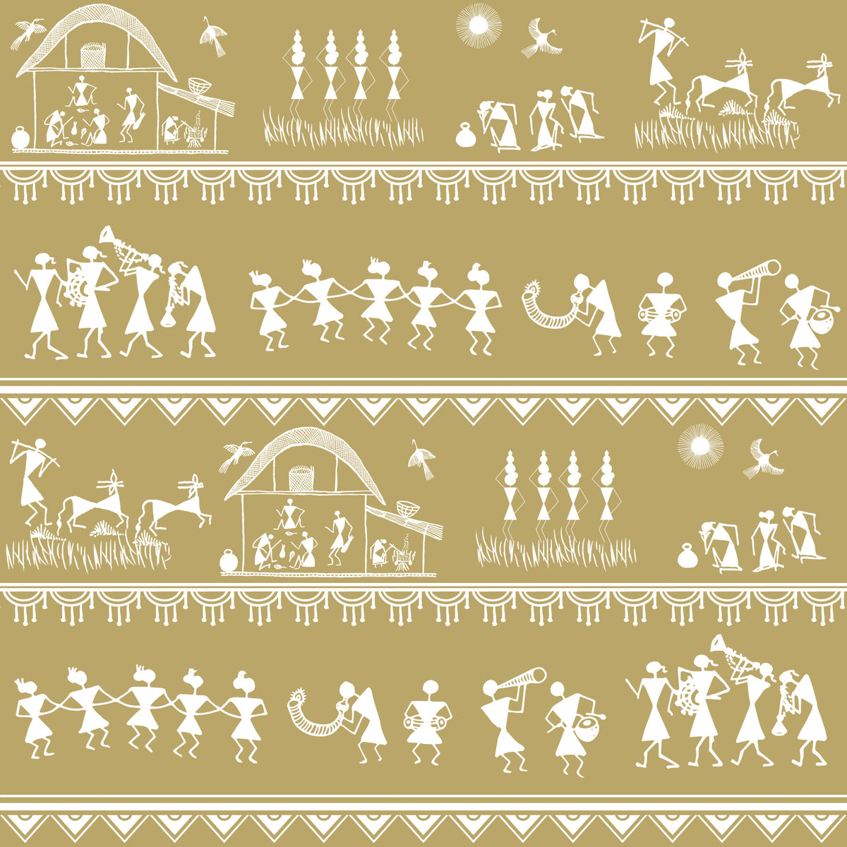 Adivasi Chronicles Wall Mural