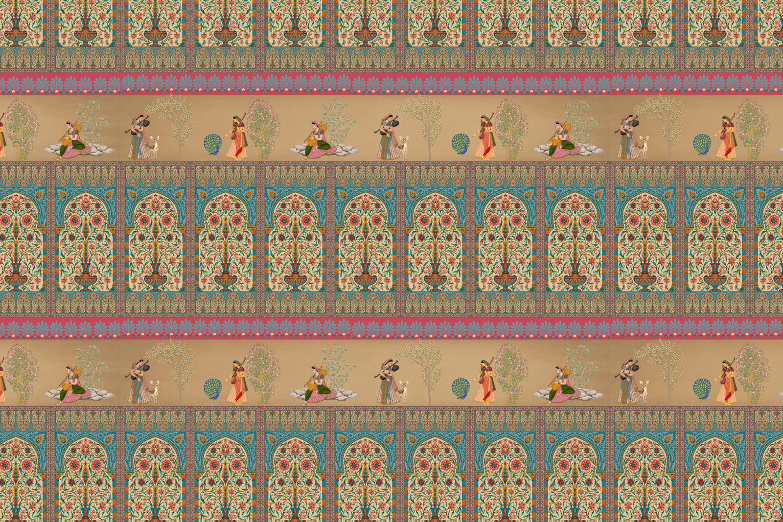 Courtly Serenade Wall Mural in your room