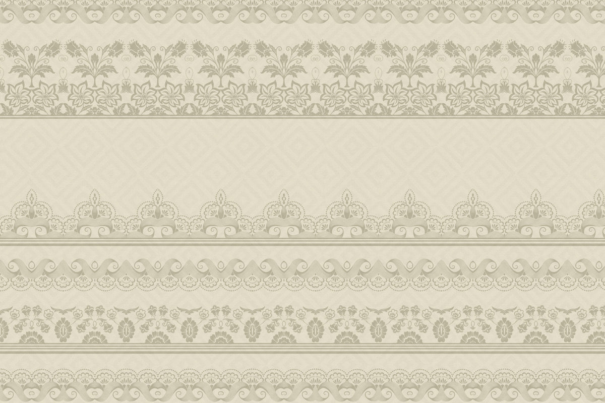 Vintage Lace Bands Wall Mural in your room — zoomed