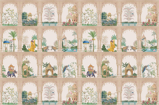 Indian Palace View Wall Mural