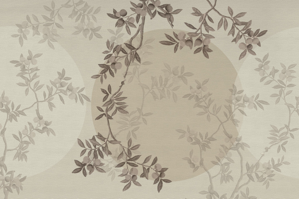 Olive Branch Serenity Wall Mural in your room — zoomed