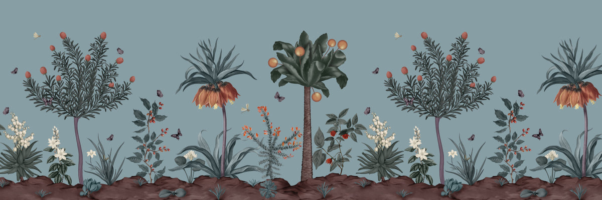 Botanical Eden Wall Mural in your room — zoomed