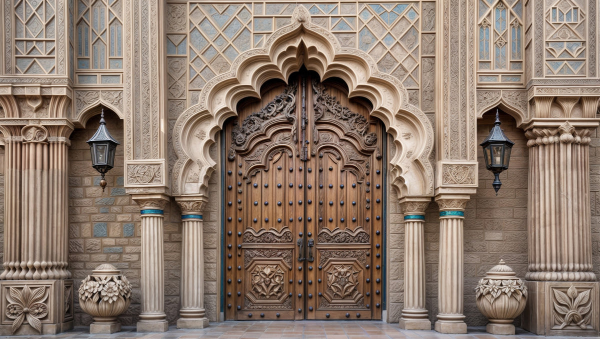 Ornate Entryway Wall Mural in your room — zoomed