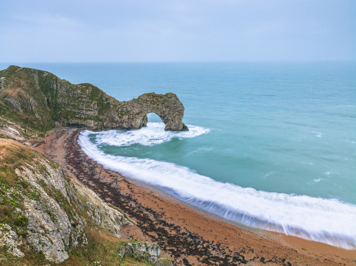 Jurassic Coast Wall Mural in your room — zoomed