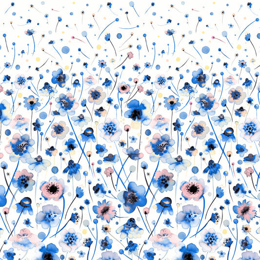 Bluebell Blush Wall Mural
