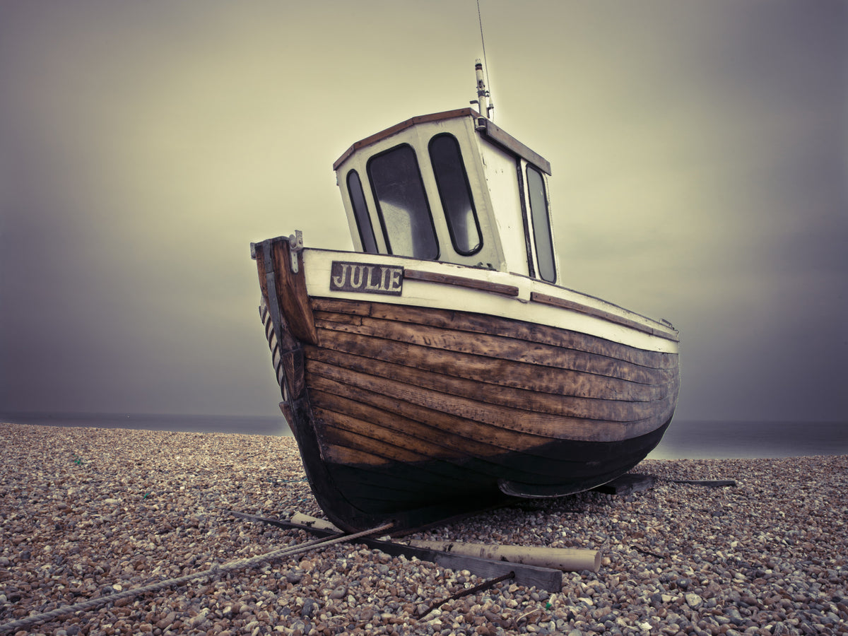 Moored Tranquility Wall Mural in your room — zoomed