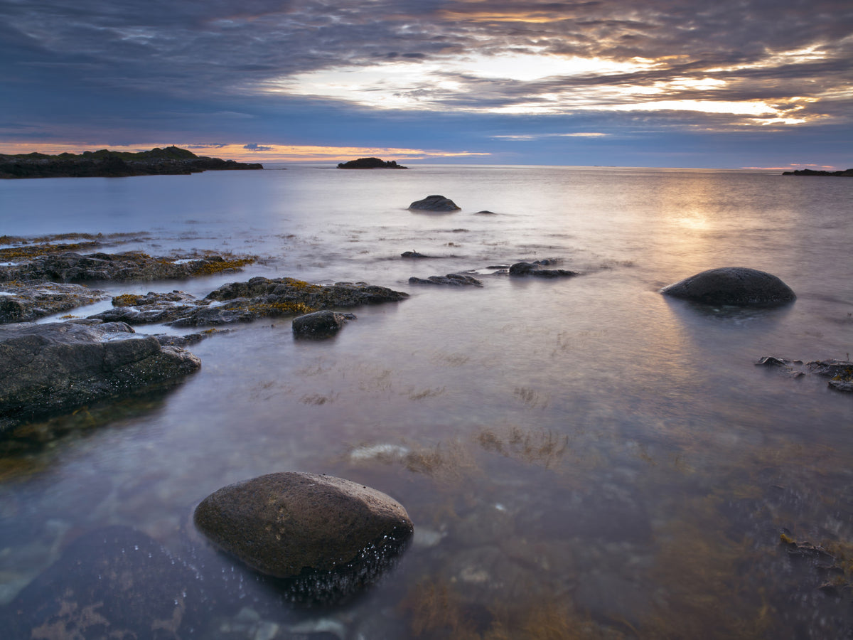 Beach Twilight Wall Mural in your room — zoomed