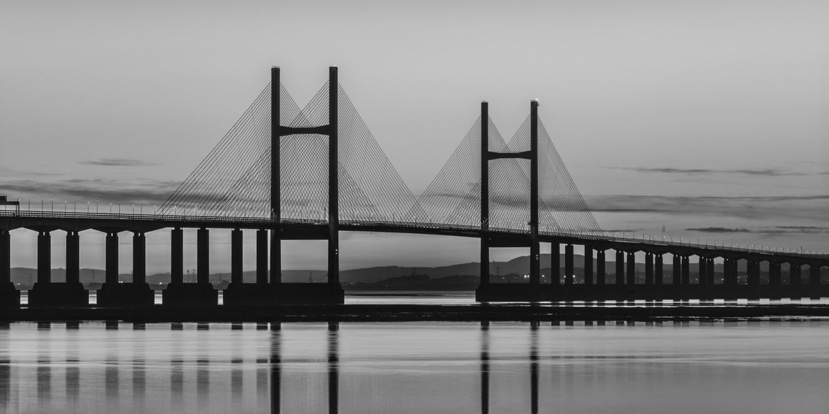 Severn Bridge Wall Mural in your room — zoomed