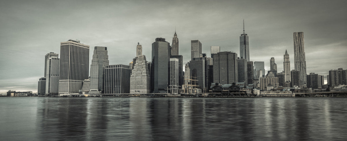NYC Skyline Wall Mural in your room — zoomed