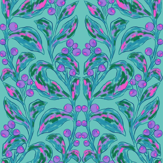 Electric Berries and Bloom Wallpaper⁠
