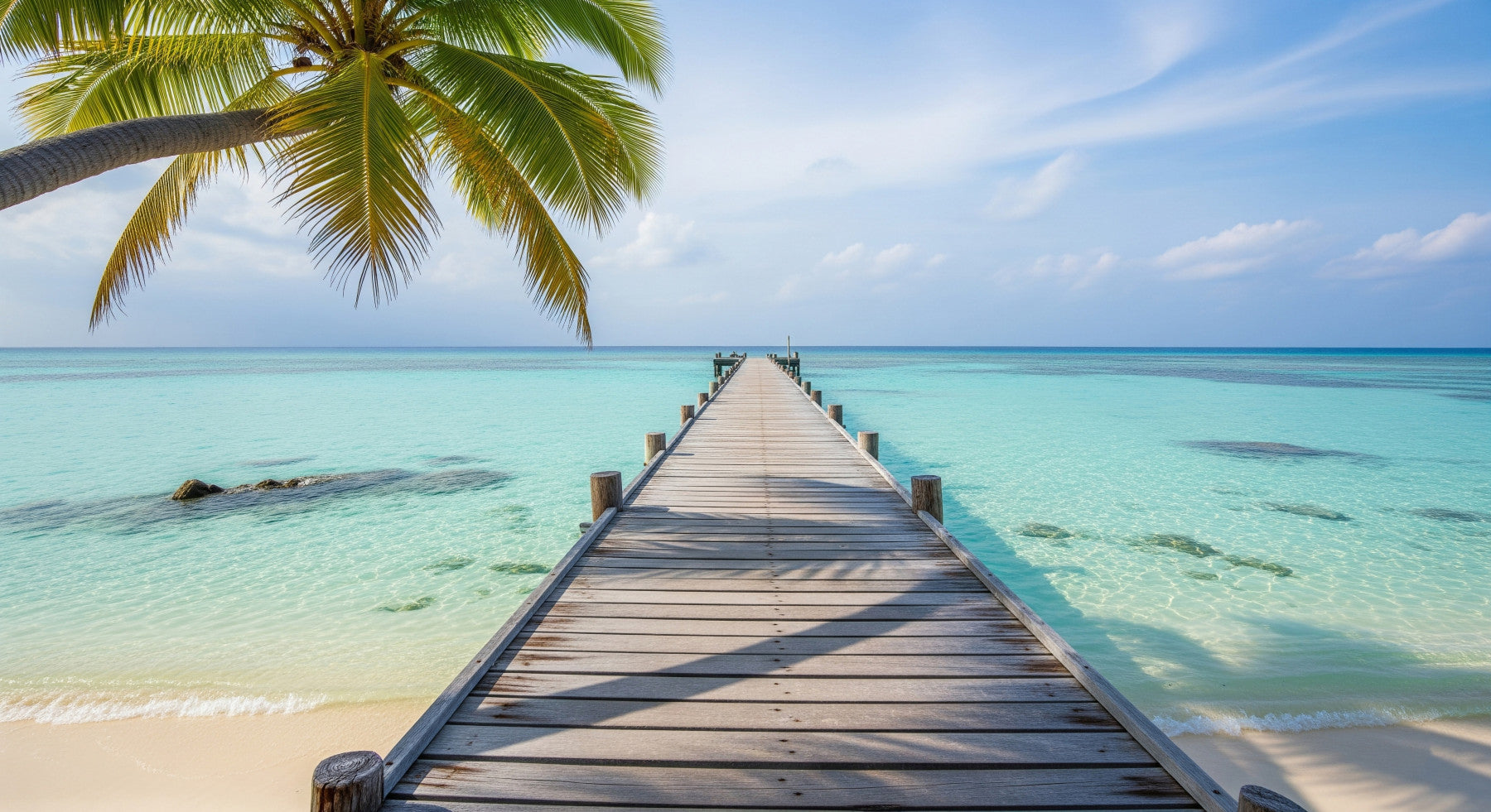 Ocean Pier -unelma-seinämaalaus