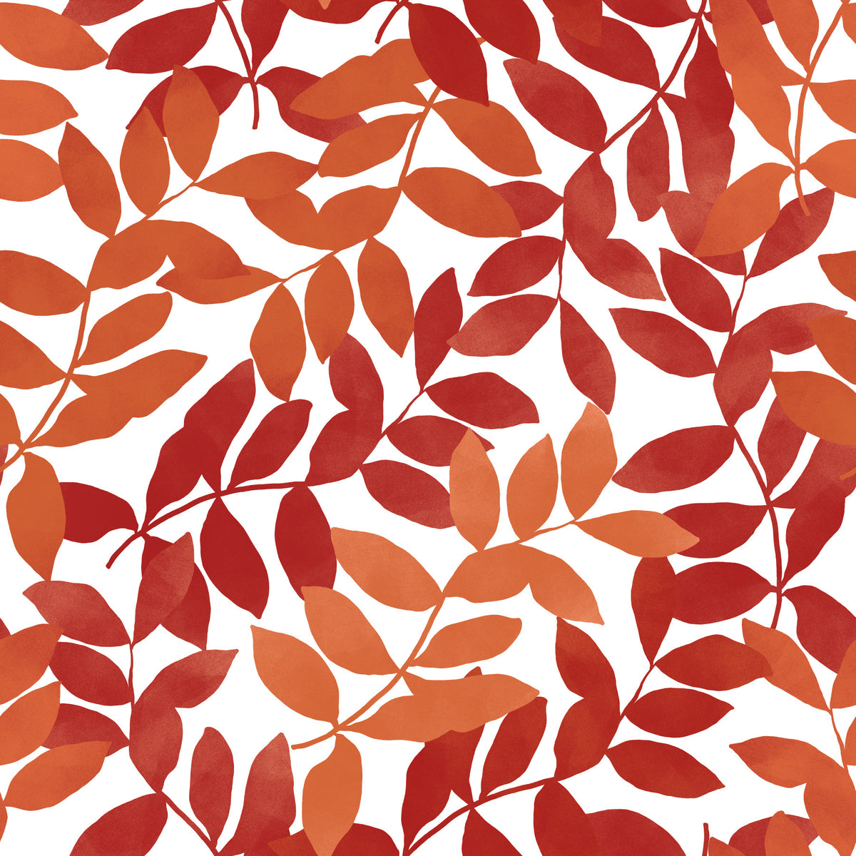 Papier peint à feuilles rustiques in your room — zoomed