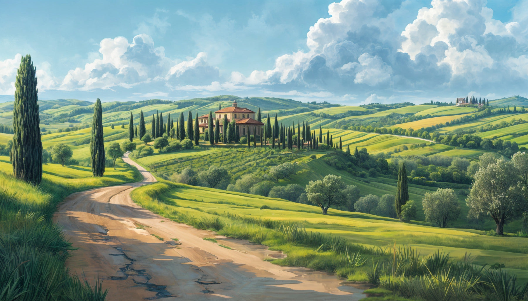 Wandbild „Tuscan Vista“